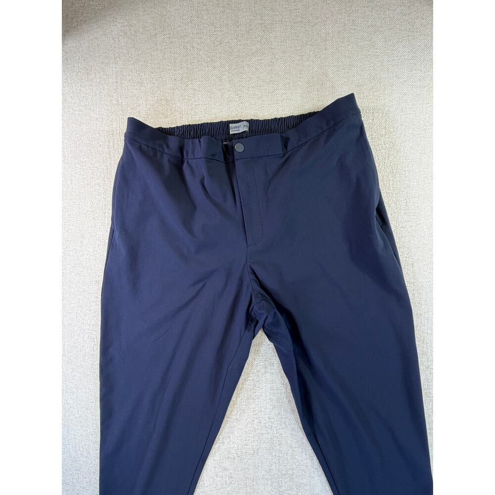 VRST Mens 2XL Blue Slim Taper Performance Pants Athletic Casual Stretch Trousers - Picture 9 of 10